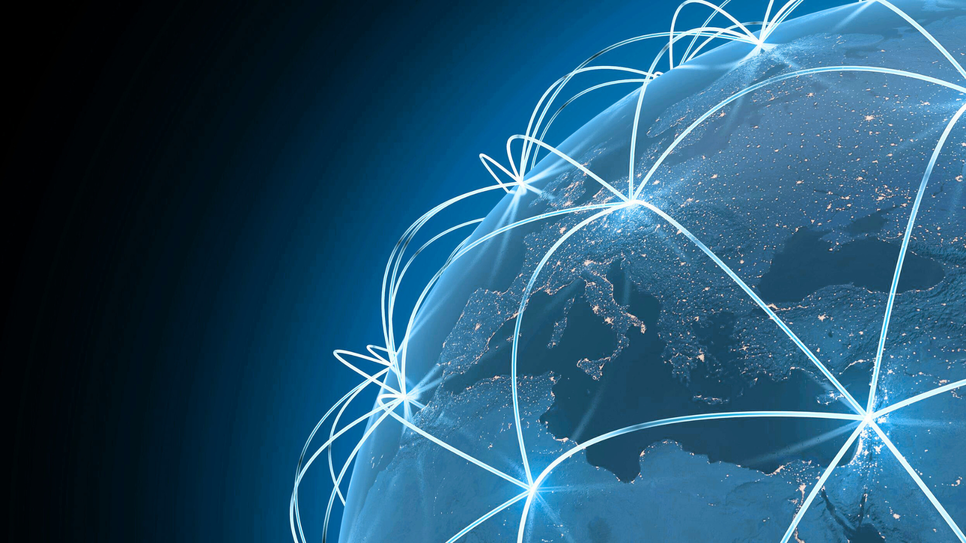 Software Asset Management SAM South Africa - global earth with network connections representing worldwide software licensing management and compliance services