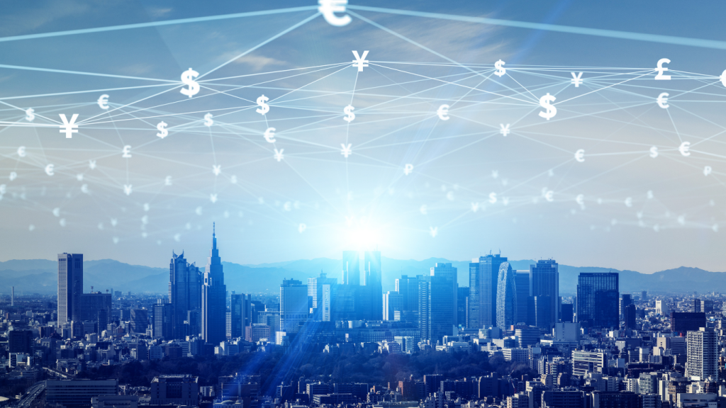 FinOps cloud cost optimization South Africa - businessman holding digital cloud with connected IT asset management icons representing financial operations and cloud governance services